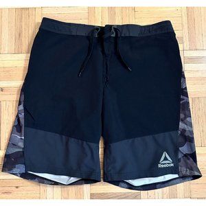 Reebok Crossfit Speedwick Shorts Mens 32 Camo Cordura Training Fitness Gym 9.5"